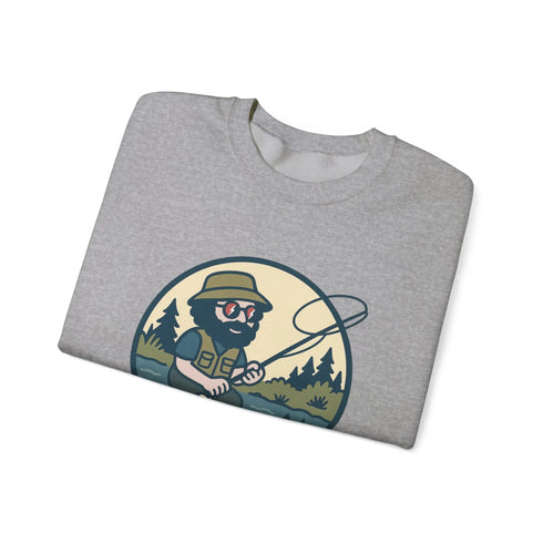 Grateful Dead - Fly Fishin' Jerry | Life is dead. Crewneck Sweatshirt - StealieShop